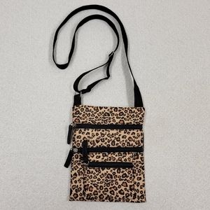 Coated Vinyl 6 Pocket Crossbody Bag